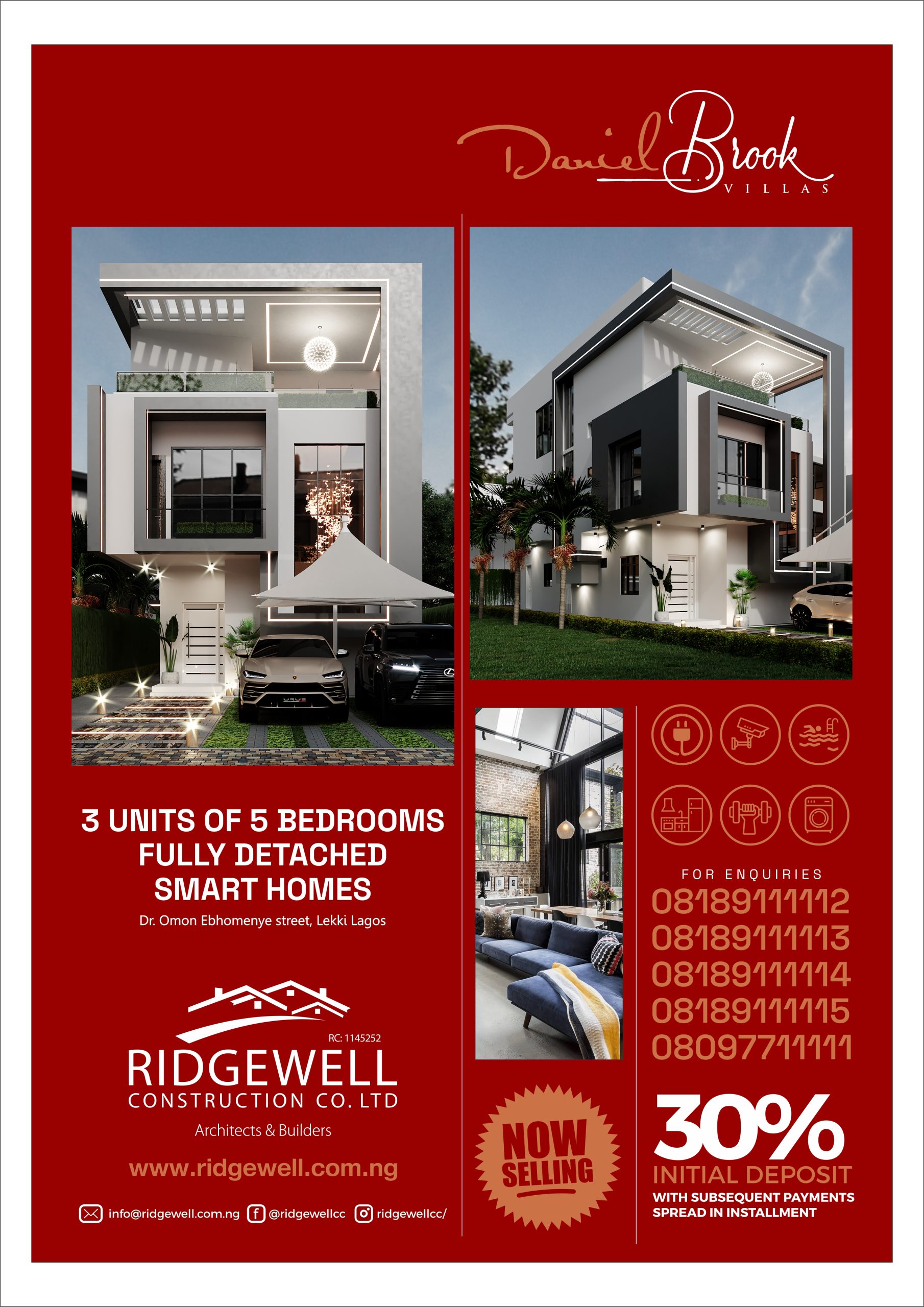 5bedroom detached house Daniel Brook Villa